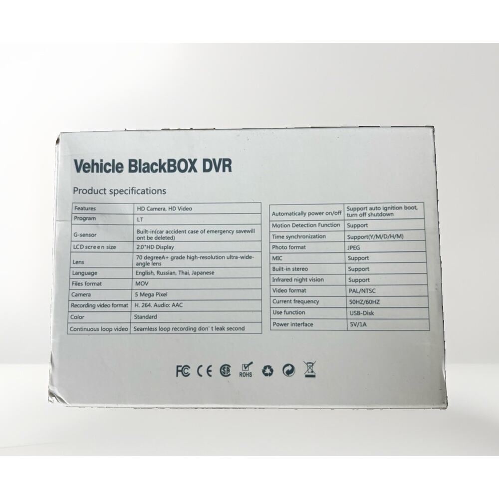 Black Box Traffic Recorder Dash Cam HD Vehicle Dual Lens - Picture 2 of 2